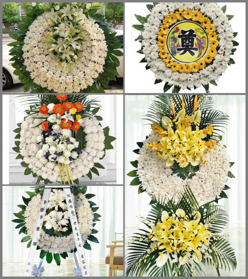 山西阳泉郊区平坦镇吴家掌村花圈速递